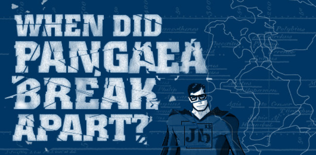 Pangaea starts to break apart  (200 mya)