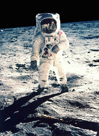 1st man on the moon