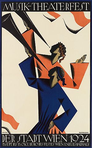 Joseph Binder. Carteles de música y teatro vieneses