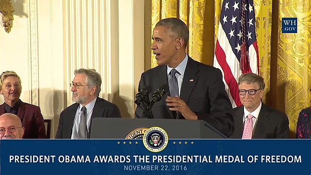 awarded the Presidential Medal of Freedom