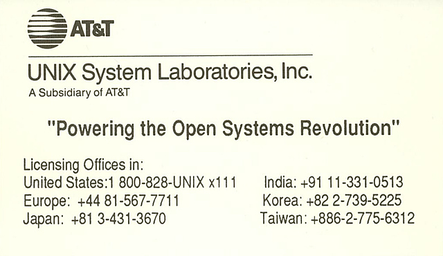 UNIX System Laboratories