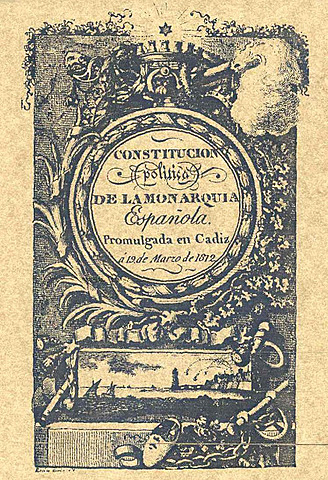 La Constitució de 1812 o de Cádiz. "La Pepa"