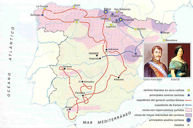 Fases Guerras Carlistas