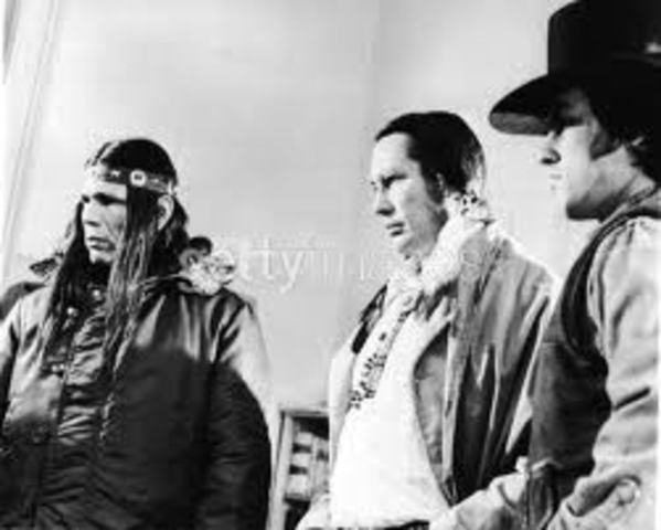 Protesters from the AIM take over the reservation at Wounded Knee