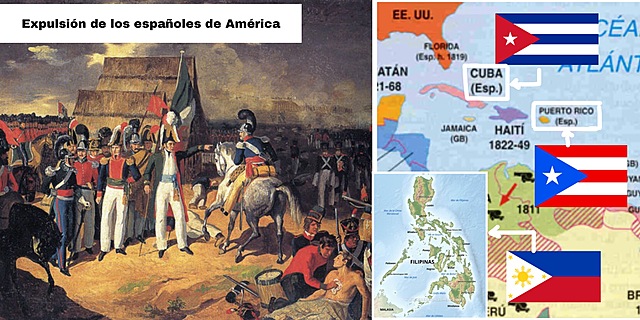 Derrota de los españoles en América