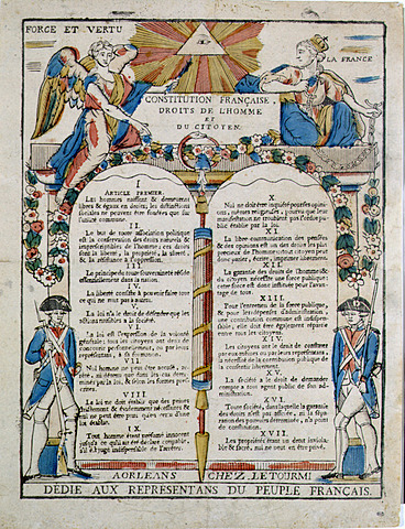 The National Assembly writes the Declaration of the Rights of Man and of the Citizen