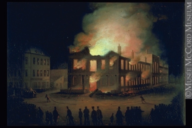 Parliament Buildings Burned