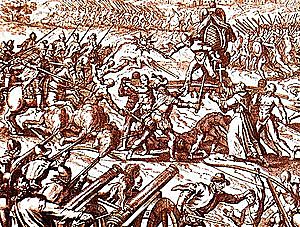 Atahualpa Wins a decisive battle.