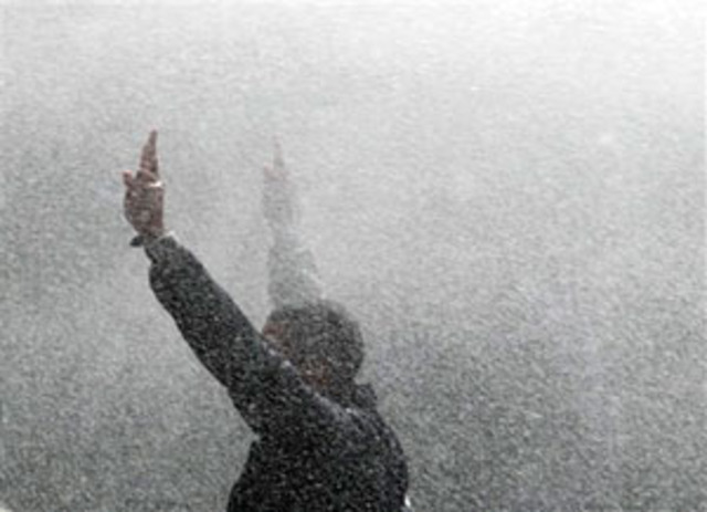 Protests begin abruptly