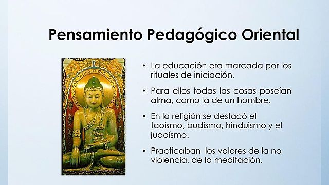 EL PENSAMIENTO PEDAGOGICO ORIENTAL