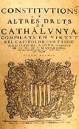 Felip V jura les constitucions catalanes en les corts