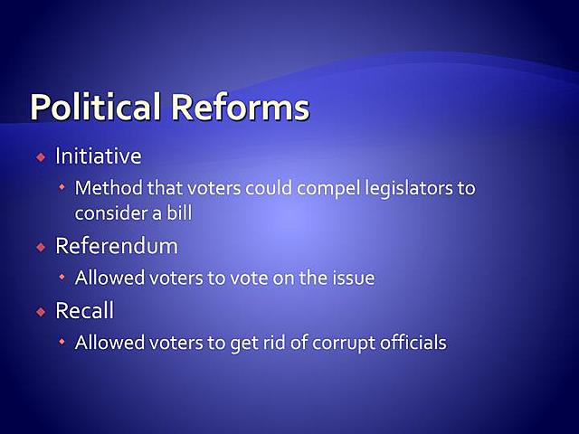 Political Reforms