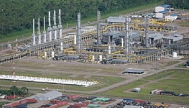 Firma del contrato de explotacion del gas de Camisea