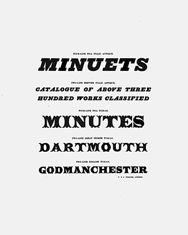 Tipografías egipcias