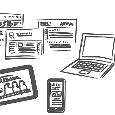 Timeline: Digitale und Analoge Medien