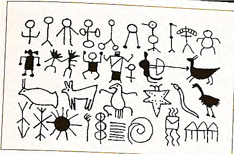 Primeras representaciones comunicativas en las pinturas rupestres. Pictogramas del Paleolítico.