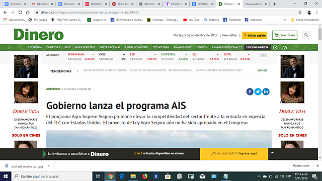 El ex presidente Uribe y Andrés Felipe Arias lanza Agro Ingreso Seguro