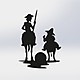 Pieza don quijote y sancho panza large
