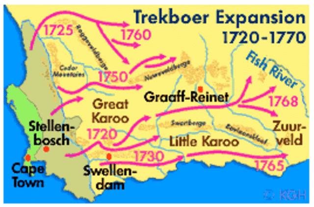 Settlers move inland