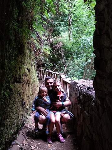 De caminata en La Palma