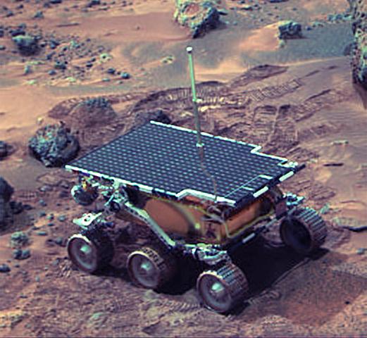 Mars Pathfinder landed on Mars and deployed the Sojourner rover