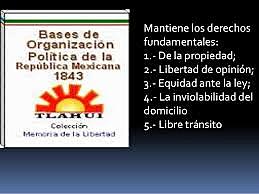Bases de la Organización Política de la República Mexicana (junio 12, 1843).