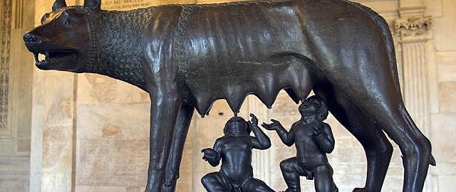 The Roman Empire began in the year 753 BC brothers Romulus and Remus
