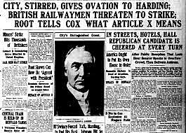 President Harding’s Return to Normalcy (1920