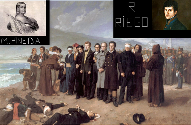 Rafael Riego y Mariana Pineda