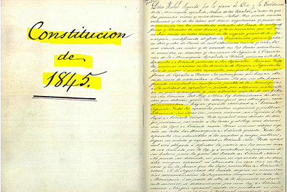 Constitución de 1845