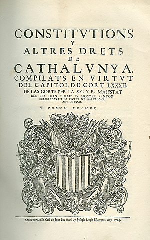 Les constitucions catalanes