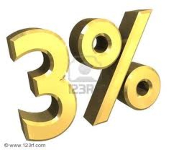 1800 million years ago Oxygen levels reach three percent