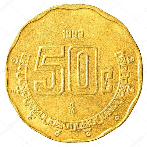 FICHA DE 50 CENTAVOS