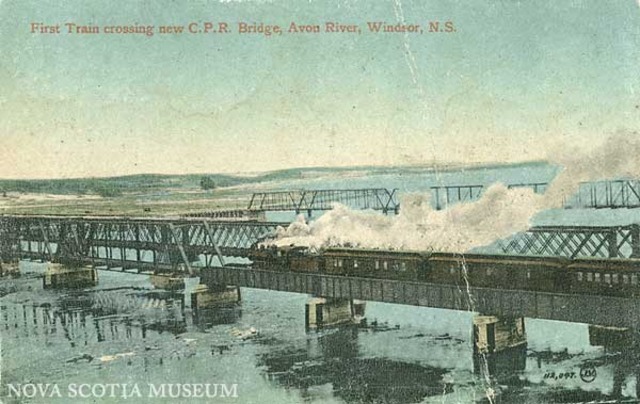 The first railway in Nova Scotia is begun