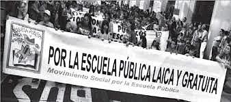 Enseñanza primaria laica general, gratuita y obligatoria