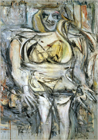 de Kooning's "Women" paintings shown at Sidney Janis Gallery