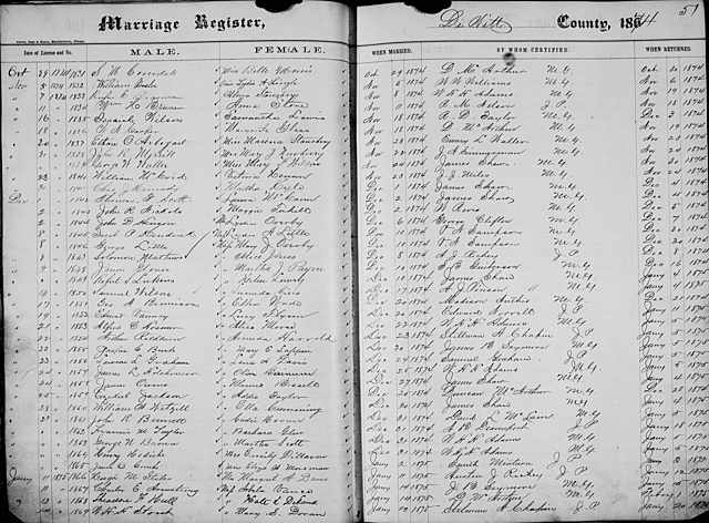 Marriage: Stiles-Davis