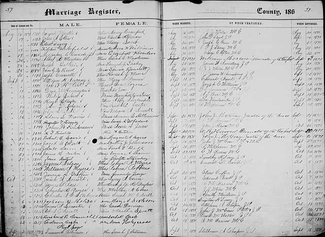 Marriage: Davis-Davis