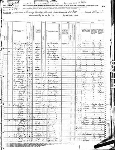 1880 U.S. census: Kelly