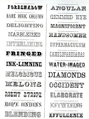 La pasión por las tipografías victorianas comenzó a decaer