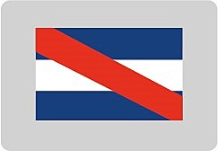 Bandera usada por José Gervasio Artigas