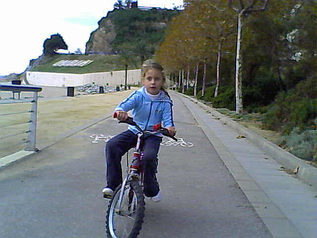 The first time with the bike