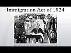 The Immigration Act of 1924