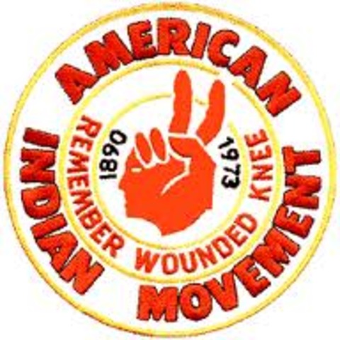 Protesters from the AIM take over the reservation at Wounded Knee