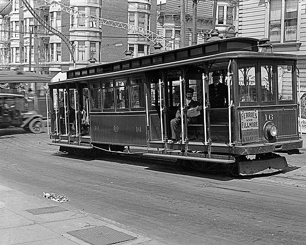 First street, ferry, cable car