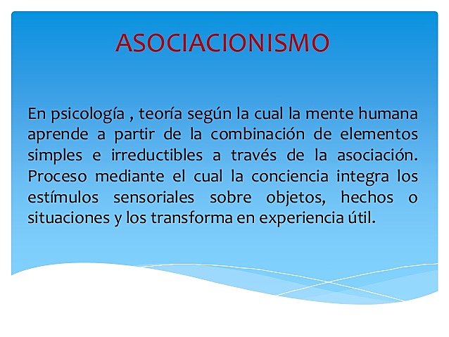Teoría Asociacionista