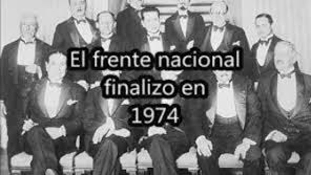 1974 Fin del Frente Nacional