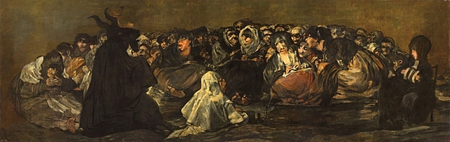 GOYA: "El Aquelarre" o "El Gran Cabrón" pintures negres