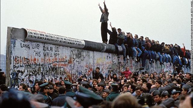 Berlin Wall torn down