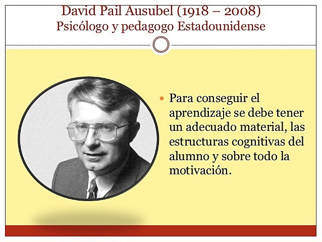 David Ausubel, Constructivista